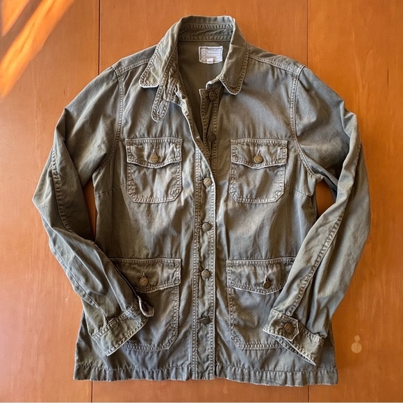 Current Elliot Green Barn Utility Jacket Size 3 Small - Picture 1 of 9